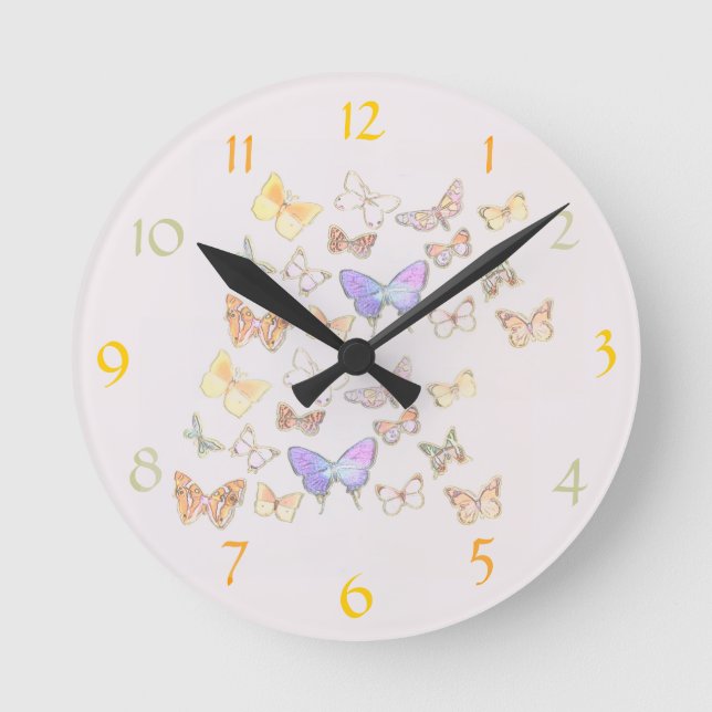 Butterfly Wall Clock (Front)