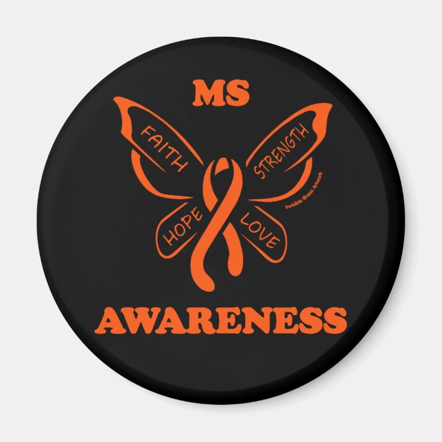 Butterfly/Warrior...MS Magnet (Front)