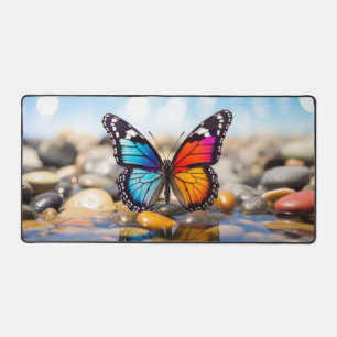 Butterfly Water Nature Serene Tranquil Desk Mat