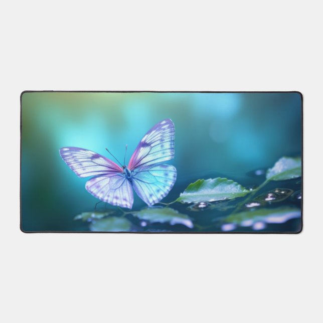 Butterfly Water Nature Serene Tranquil  Desk Mat (Front)