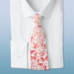 Butterfly Watercolor Blush Pink Tie<br><div class="desc">Coral pink and white watercolor butterfly painting.  Original art by Nic Squirrell.</div>