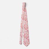 Butterfly Watercolor Blush Pink Tie (Back)
