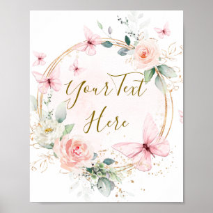 Butterfly Watercolor  Custom Sign