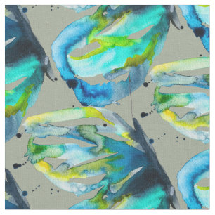 Butterfly watercolor whimsical watercolor fabric