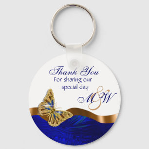 Butterfly wedding favour engagement anniversary key ring
