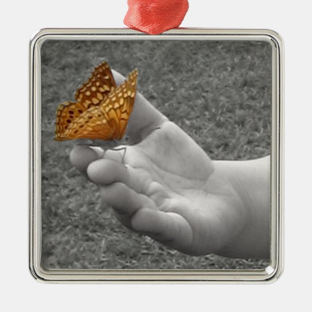Butterfly Whisperer Metal Tree Decoration (Front)