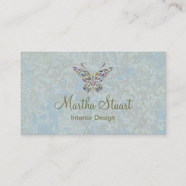 Butterfly Whispers CHANGE COLOR ~ Business Card (Front)