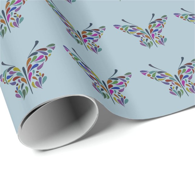 Butterfly Whispers COLOR CHANGE ~ Wrapping Paper (Roll Corner)