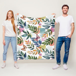 Butterfly Whispers Fleece Blanket