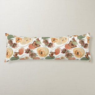 Butterfly Whispers in Earth Tones Body Cushion