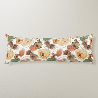 Butterfly Whispers in Earth Tones Body Cushion