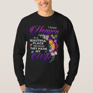 Butterfly Wife In Heaven Beautiful Place Angel Gua T-Shirt