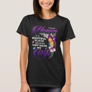 Butterfly Wife In Heaven Beautiful Place Angel Gua T-Shirt