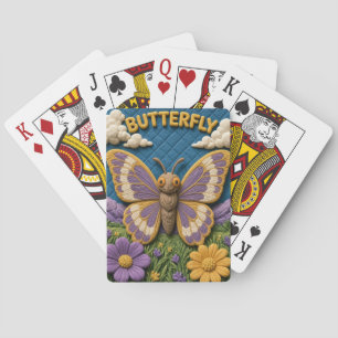 Butterfly Wild Meadow Modern KlayKoo Playing Cards