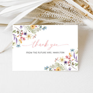 Butterfly Wildflower Garden Thank you Card