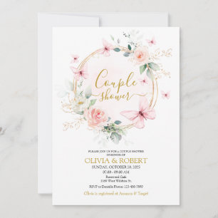 Butterfly Wildflowers Couple Shower invitation