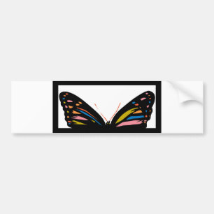 Butterfly Window Bumper Sticker