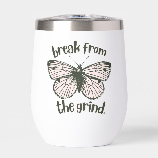 Butterfly Wine Tumbler (Front)