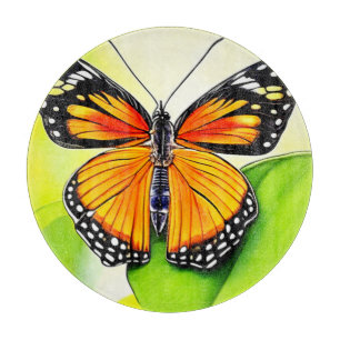 Butterfly Wing Detail Design Cutting Board