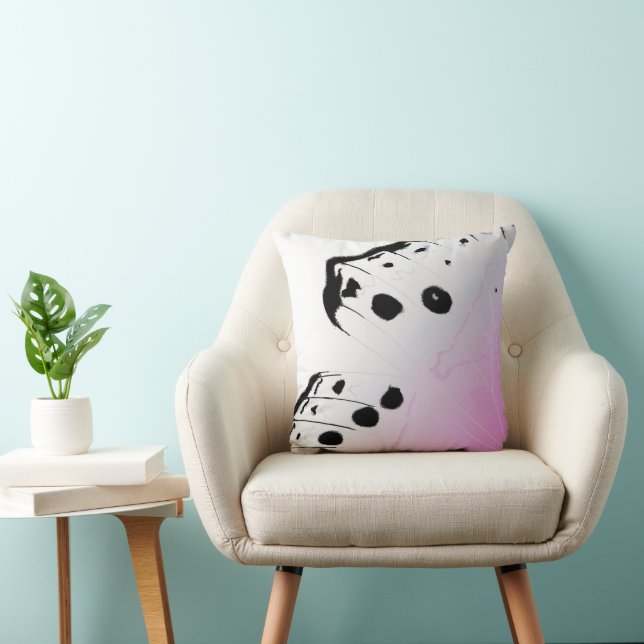 Butterfly Wing - Mother of Pearl Throw Pillow (Chair)