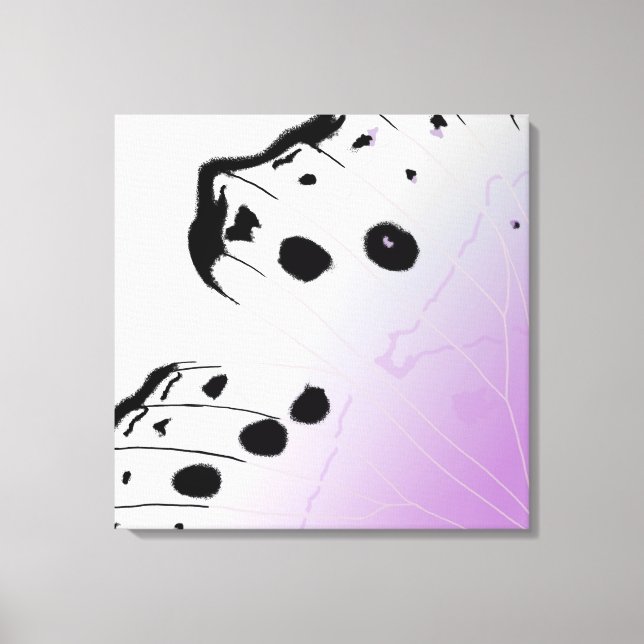 Butterfly Wing - Mother of Pearl Throw Pillow Canvas Print (Front)