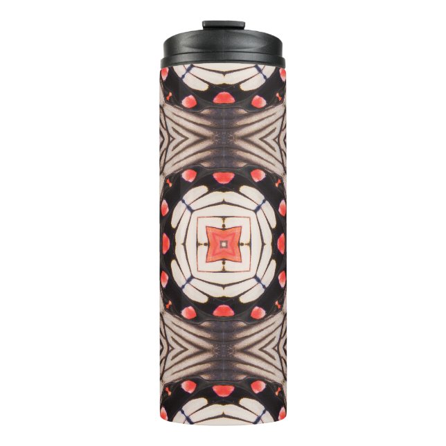 Butterfly Wings: Beautiful Seamless Pattern Thermal Tumbler (Front)