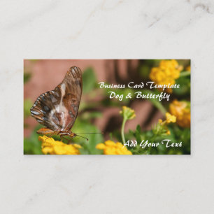 Butterfly Wings - Dogs & Butterfly Business Card