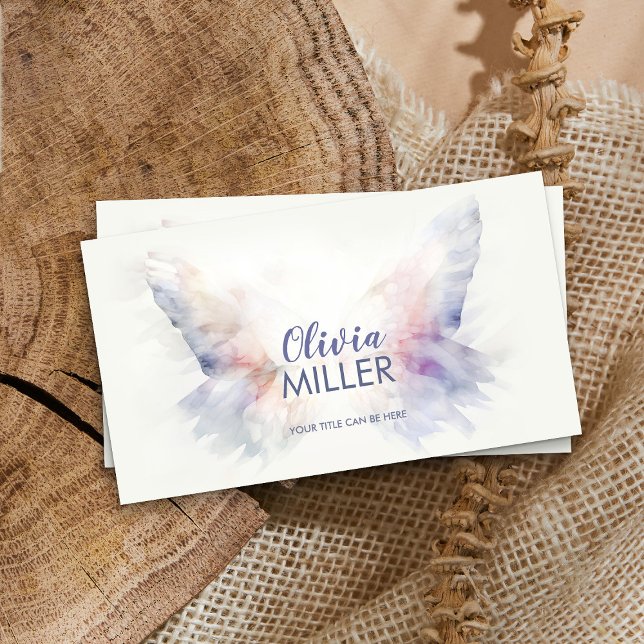 Butterfly wings - gentle pastel abstract business card (Creator Uploaded)