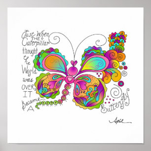 BUTTERFLY WINGS Poster by April McCallum