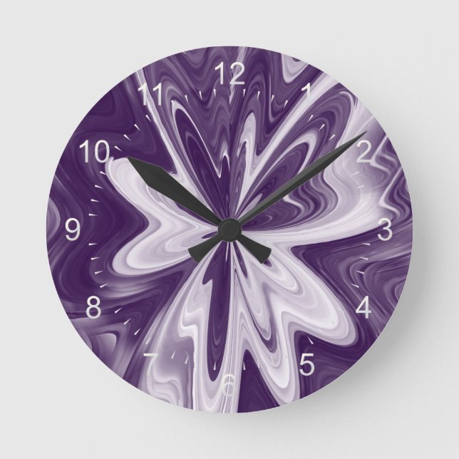 butterfly wings round clock (Front)