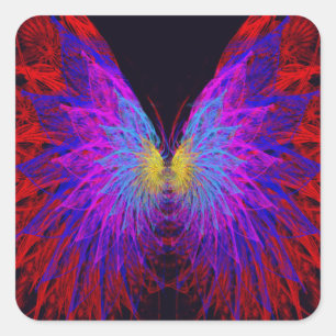 Butterfly Wings Square Sticker