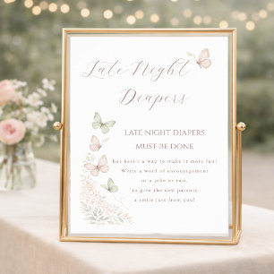 Butterfly Wishes Activity Late Night Diapers Sign