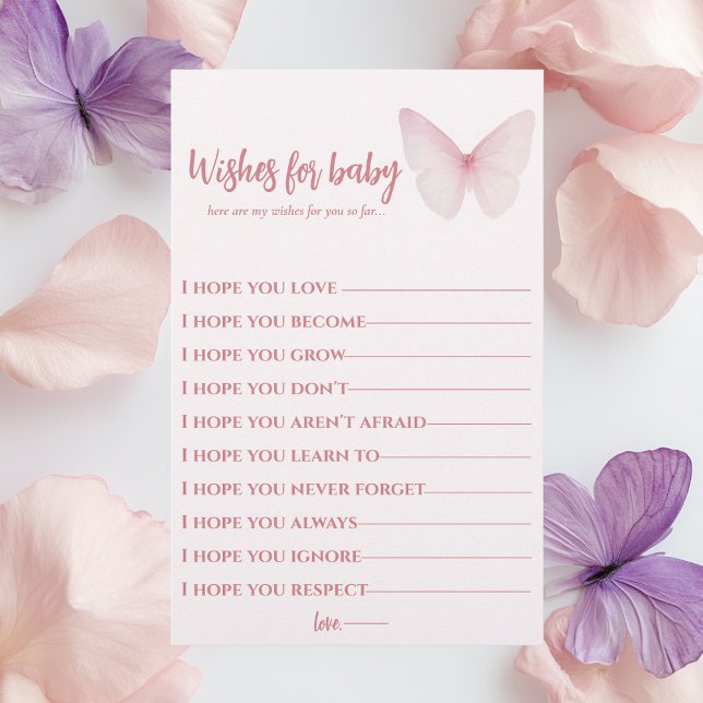 "Butterfly Wishes for Baby Card" Flyer (Creator Uploaded)