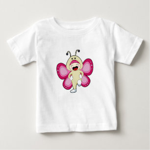 Butterfly with Costume Baby T-Shirt