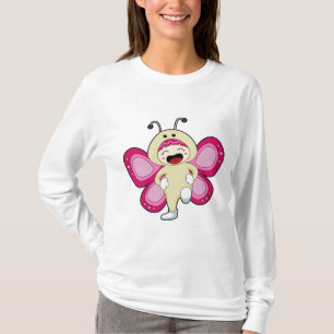 Butterfly with Costume T-Shirt