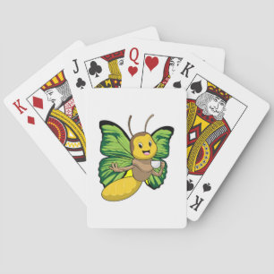 Butterfly with Cup of Coffee Playing Cards