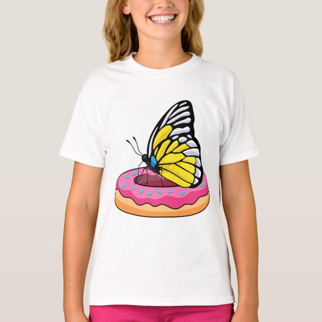 Butterfly with Donut T-Shirt (Front)
