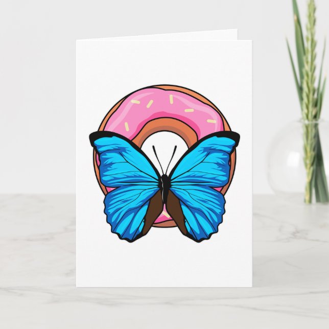 Butterfly with Doughnut Card (Front)