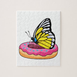 Butterfly with Doughnut Jigsaw Puzzle