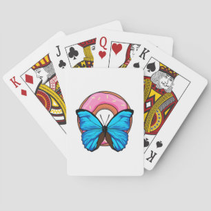 Butterfly with Doughnut Playing Cards