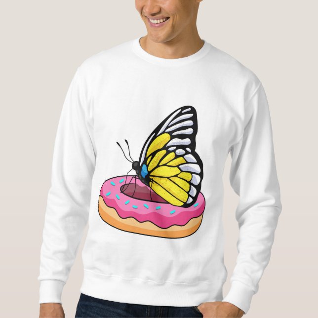 Butterfly with Doughnut Sweatshirt (Front)