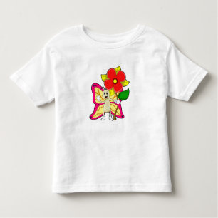 Butterfly with Flower Toddler T-Shirt