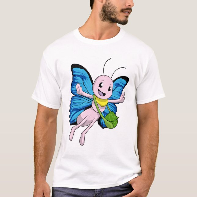 Butterfly with Handbag T-Shirt (Front)