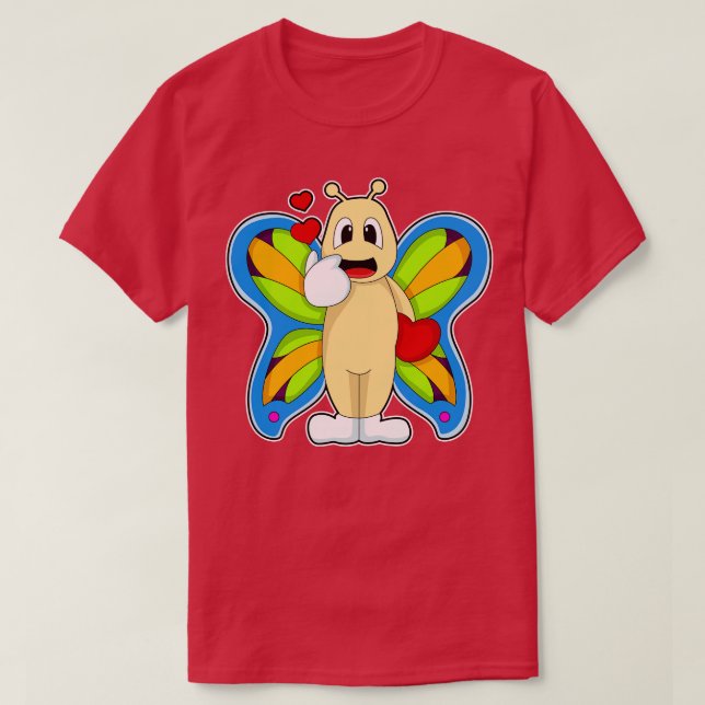 Butterfly with Heart 1 T-Shirt (Design Front)
