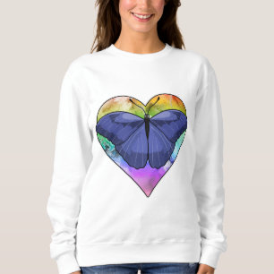 Butterfly with Heart Sweatshirt
