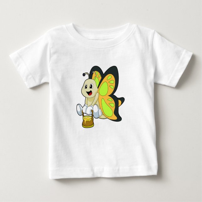 Butterfly with Honey Baby T-Shirt (Front)