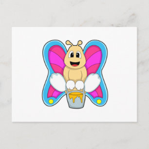 Butterfly with Honey Postcard