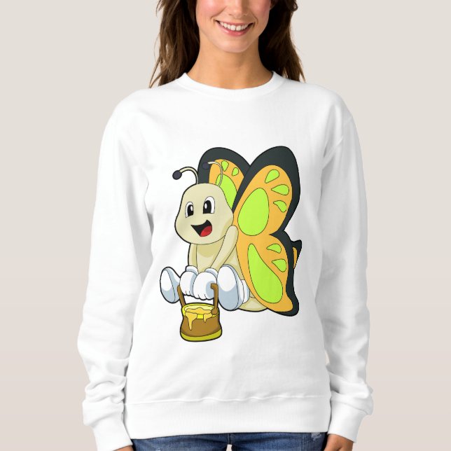 Butterfly with Honey Sweatshirt (Front)