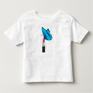 Butterfly with Lipstick Toddler T-Shirt