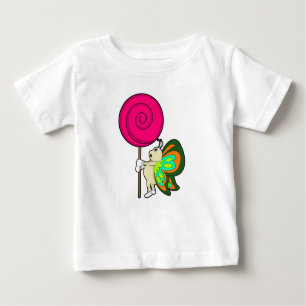 Butterfly with Lollipop Baby T-Shirt